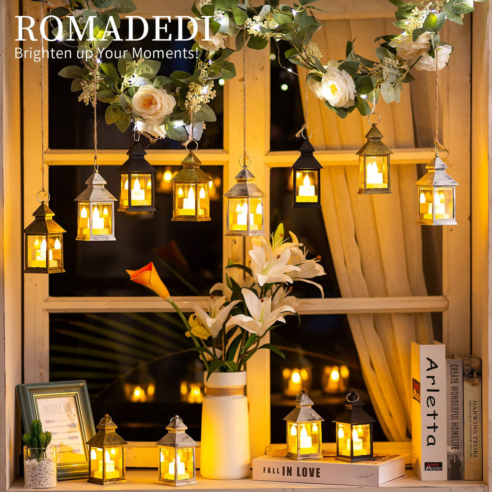 Romadedi lanterne bougie LED vacillante crée ambiance romantique sécurisée