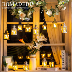 Romadedi lanterne bougie LED vacillante crée ambiance romantique sécurisée