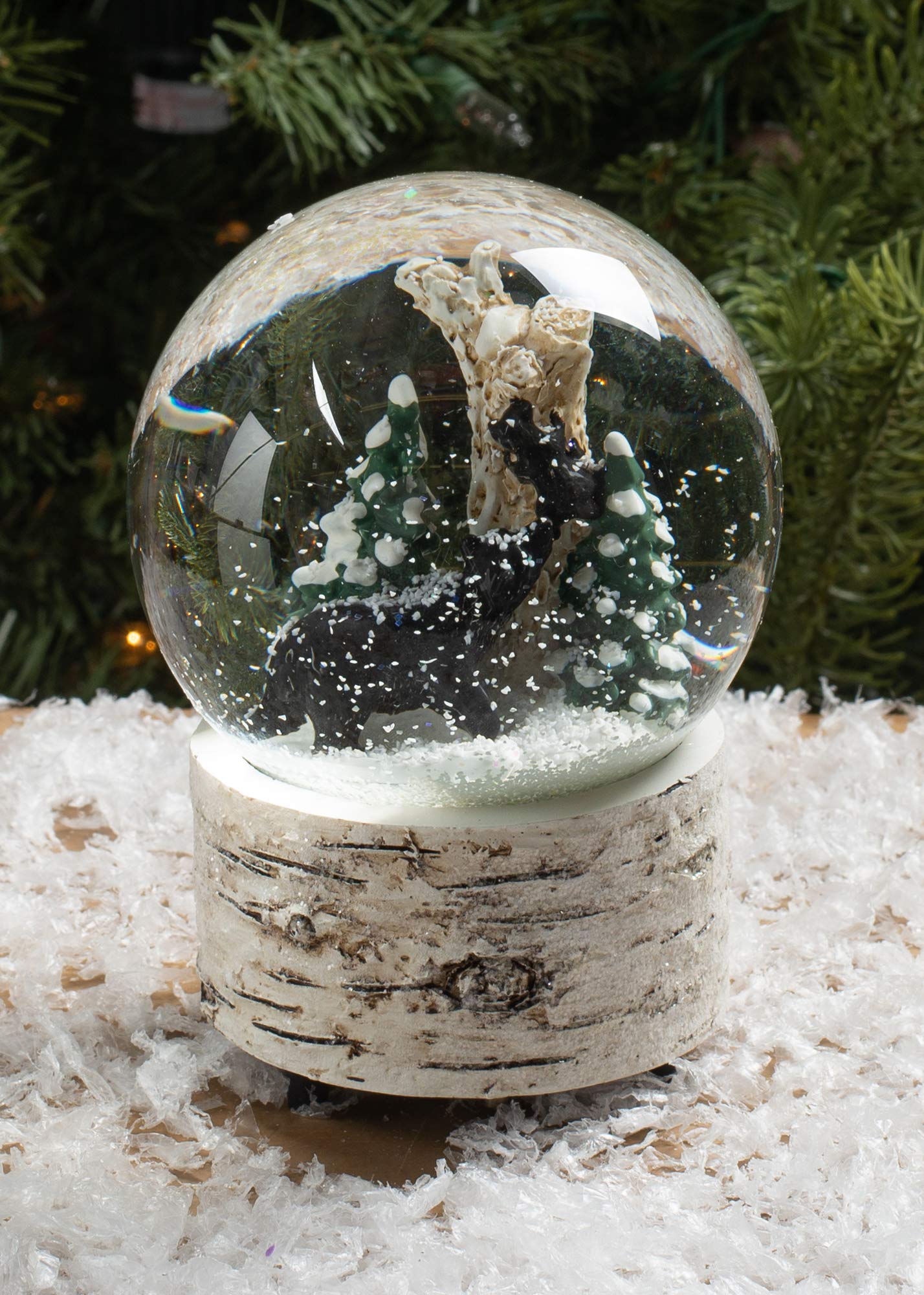 Roman gros plan sur l'ours en résine affichant détail et finition bois blanchi