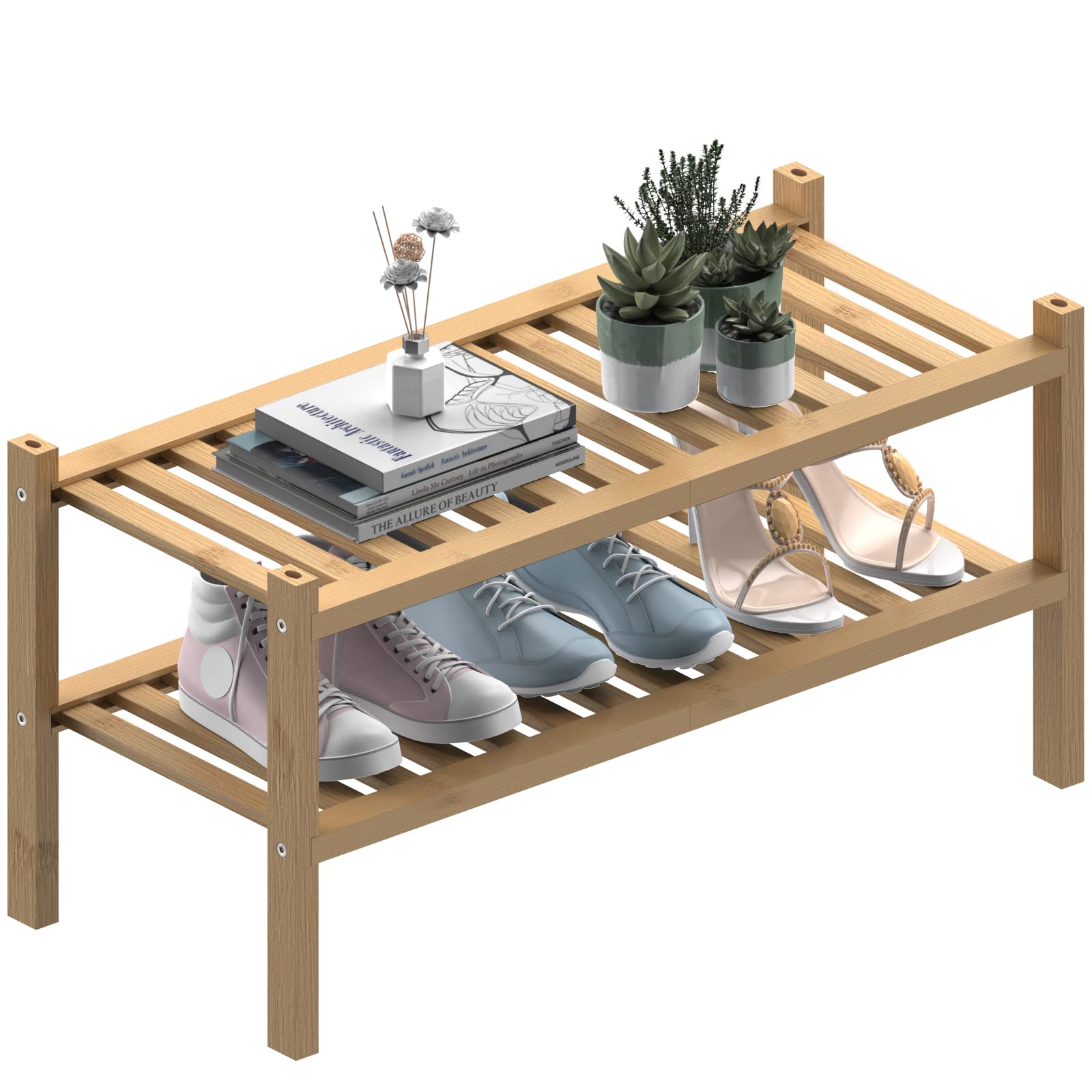 ROMGUAR CRAFT vue frontale du meuble deux niveaux, rangement pratique