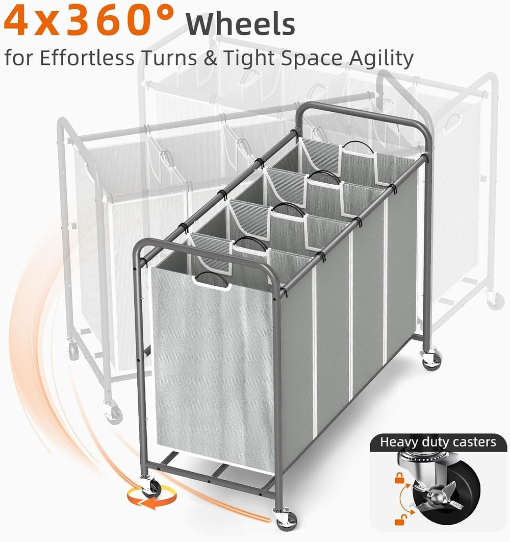 ROMOON chariot glissé dans un coin montrant son format compact