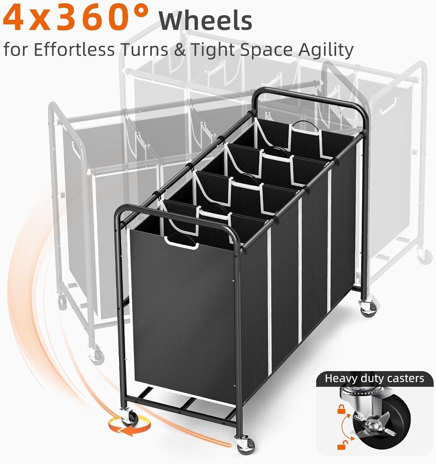 ROMOON en usage déplacement facilitant transport du linge