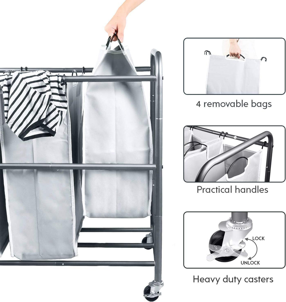 ROMOON sacs amovibles enlevés pour emporter le linge rapidement
