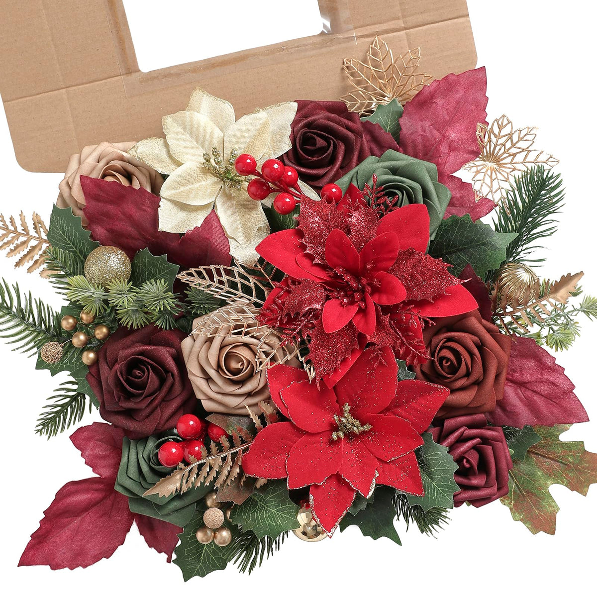 rongflower emballage face montrant le coffret cadeau prêt à offrir