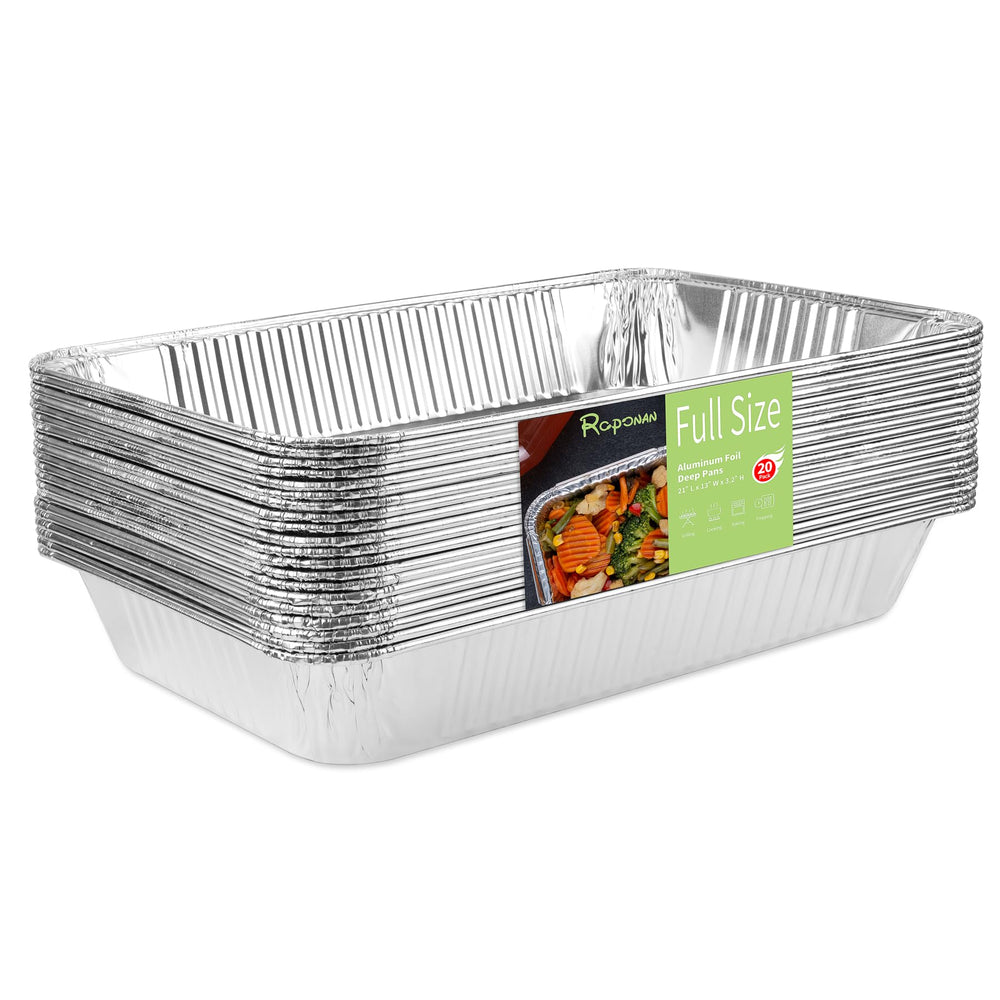 Roponan plat aluminium vue avant montrant taille pleine utile pour grands repas