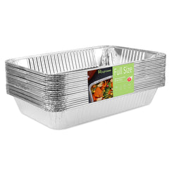 Roponan plat aluminium vue avant montrant taille pleine utile pour grands repas