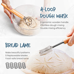 rorecay outils étalés incluant lame et coupe-pâte facilitant façonnage