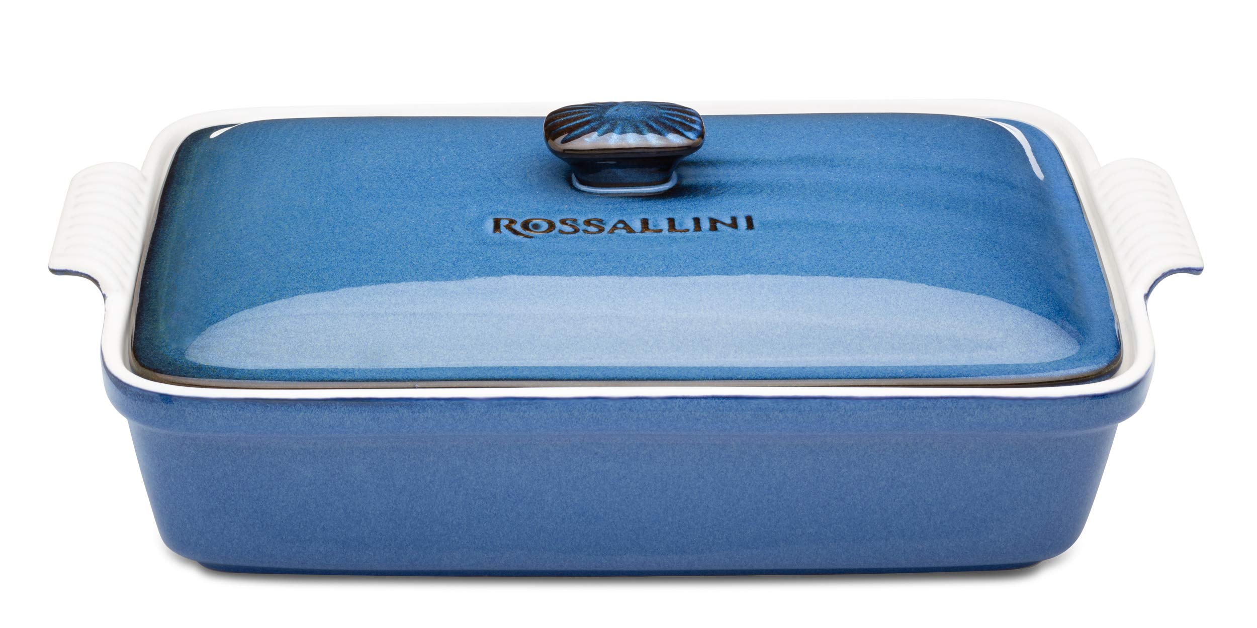 ROSSALLINI plat rectangulaire avant en Blu Indaco, présentation élégante et pratique