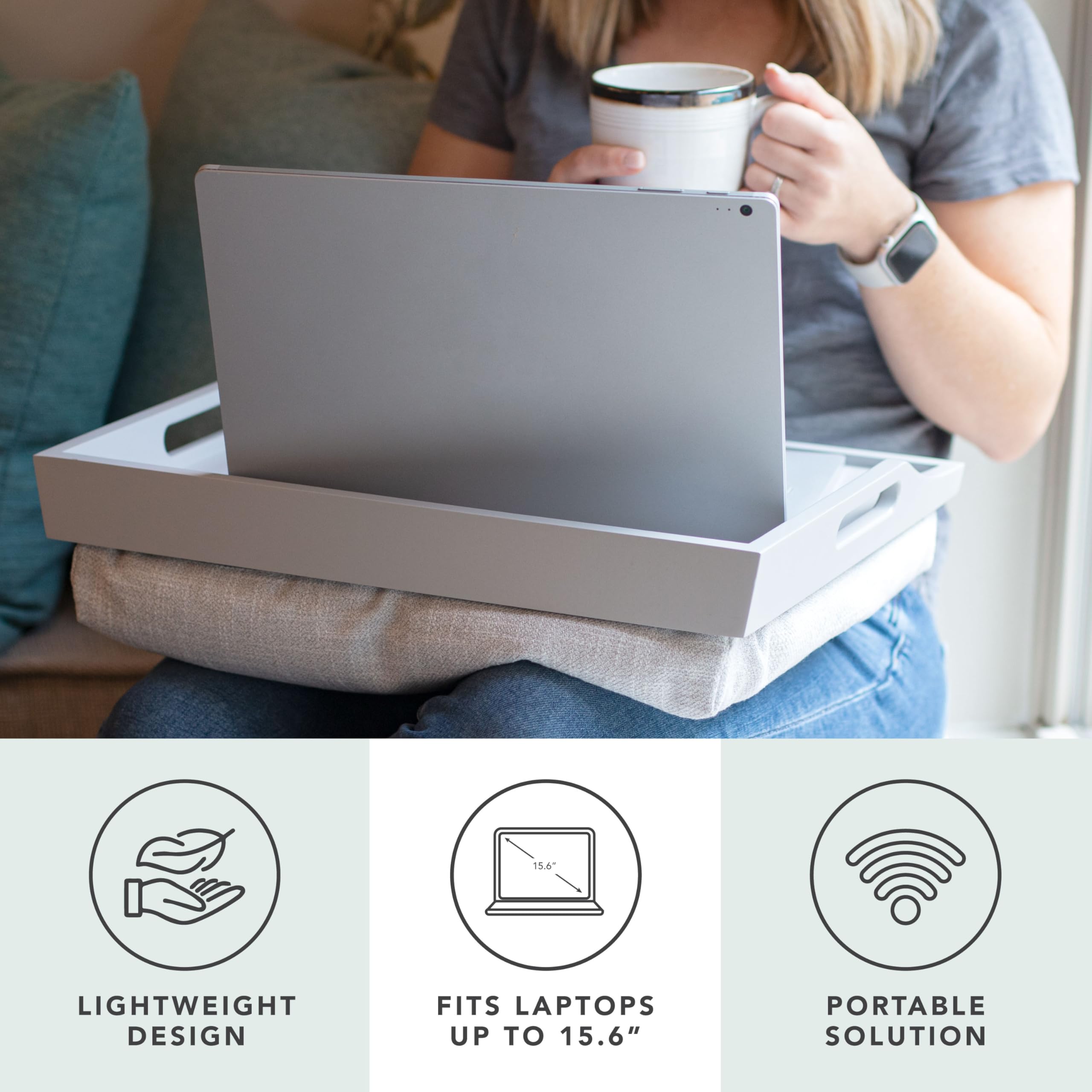 Rossie Home détail de la teinte grise du bois offrant un look élégant et neutre