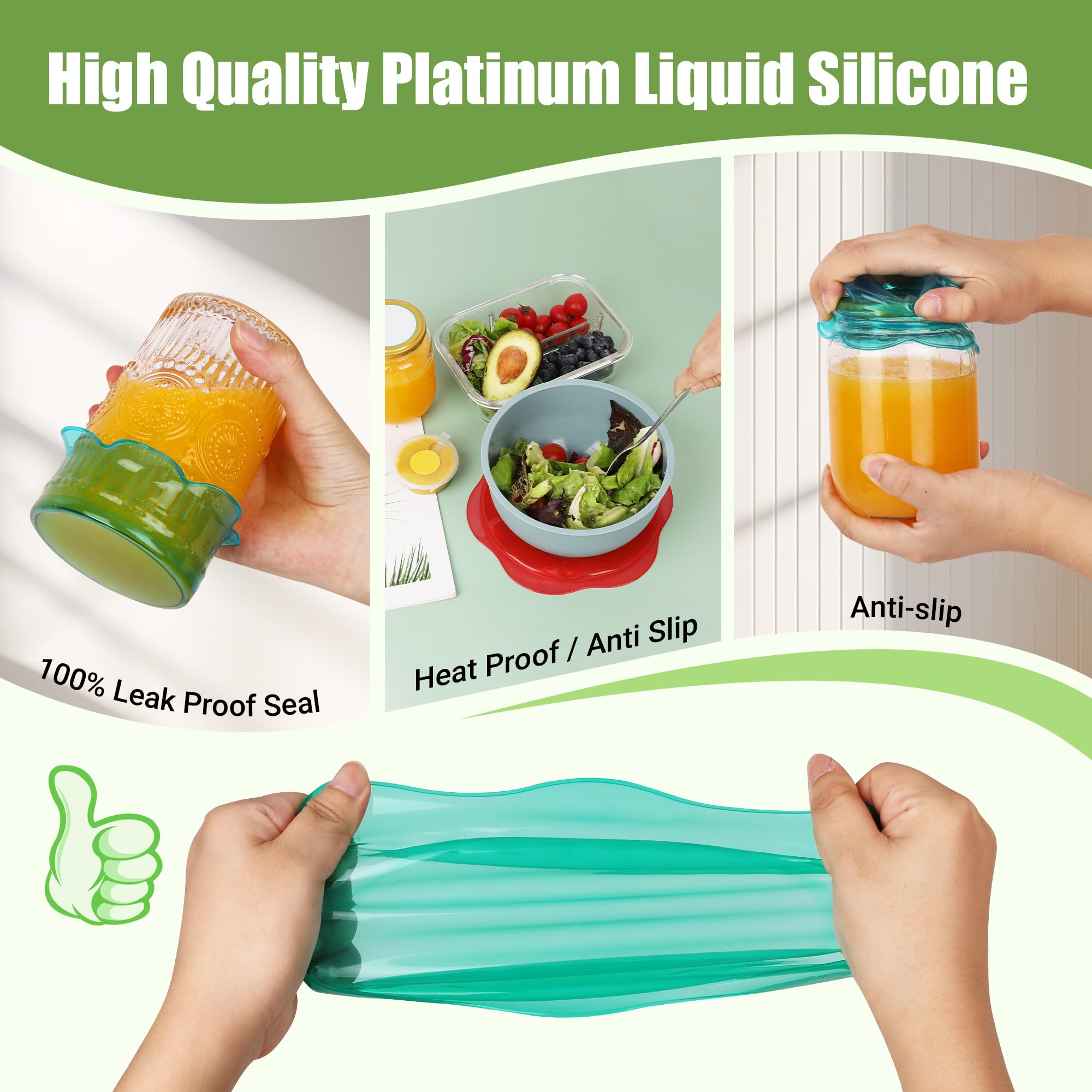ROTTOGOON couvercles empilés illustrant gain de place et rangement pratique