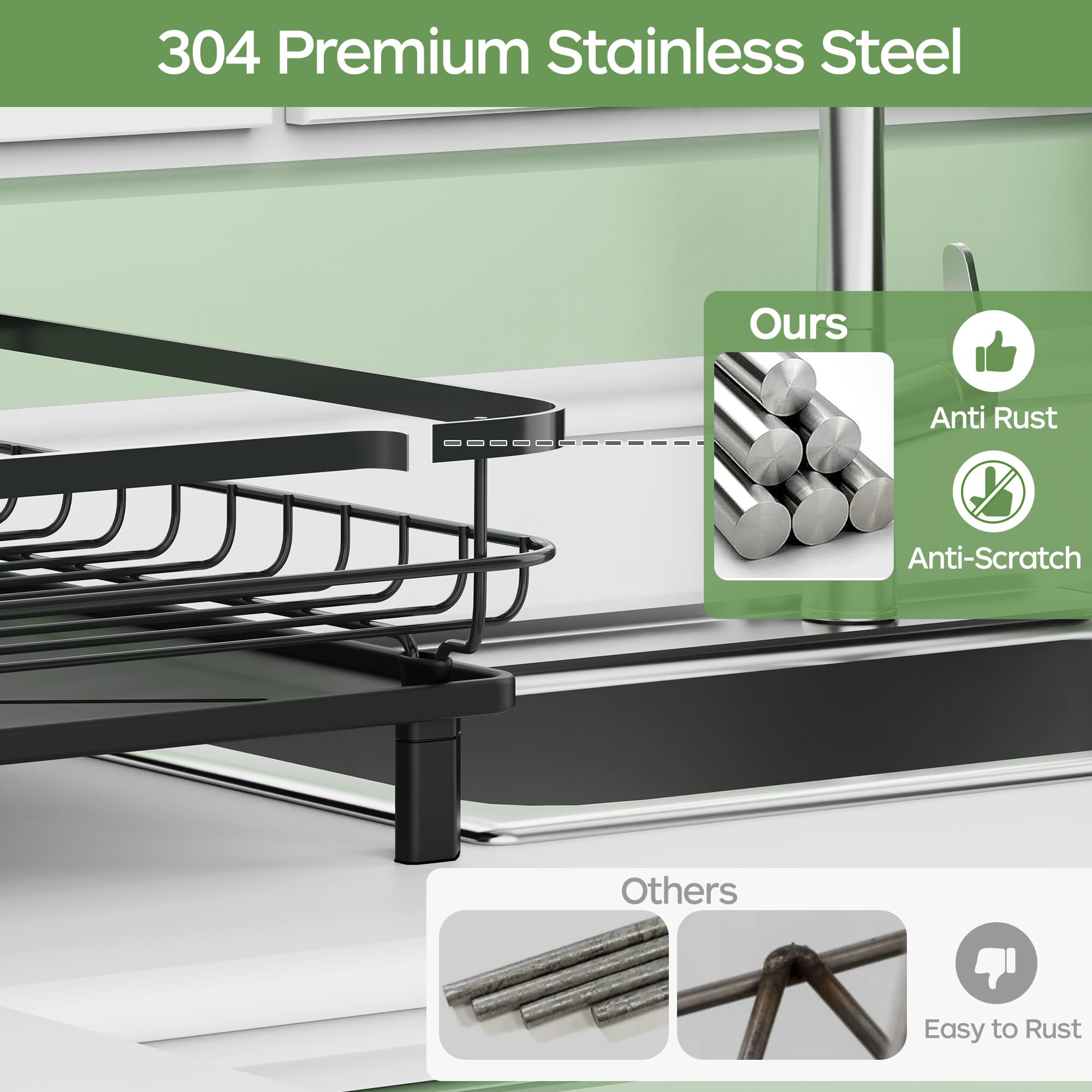 ROTTOGOON rack en usage avec vaisselle montrant capacité pratique