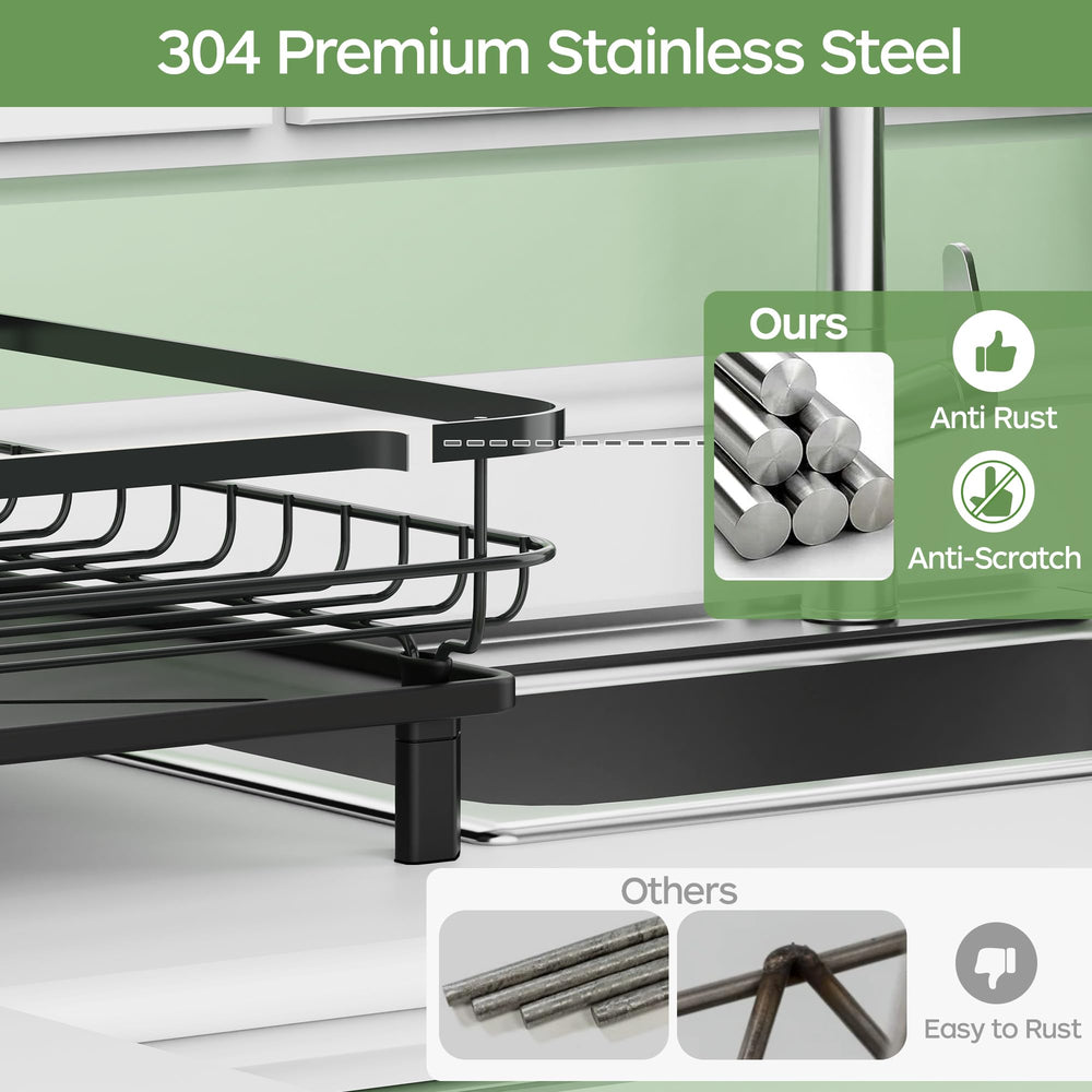 ROTTOGOON rack en usage avec vaisselle montrant capacité pratique