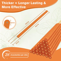 ROUTADE bâton allumé en utilisation extérieure créant une barrière anti-moustiques