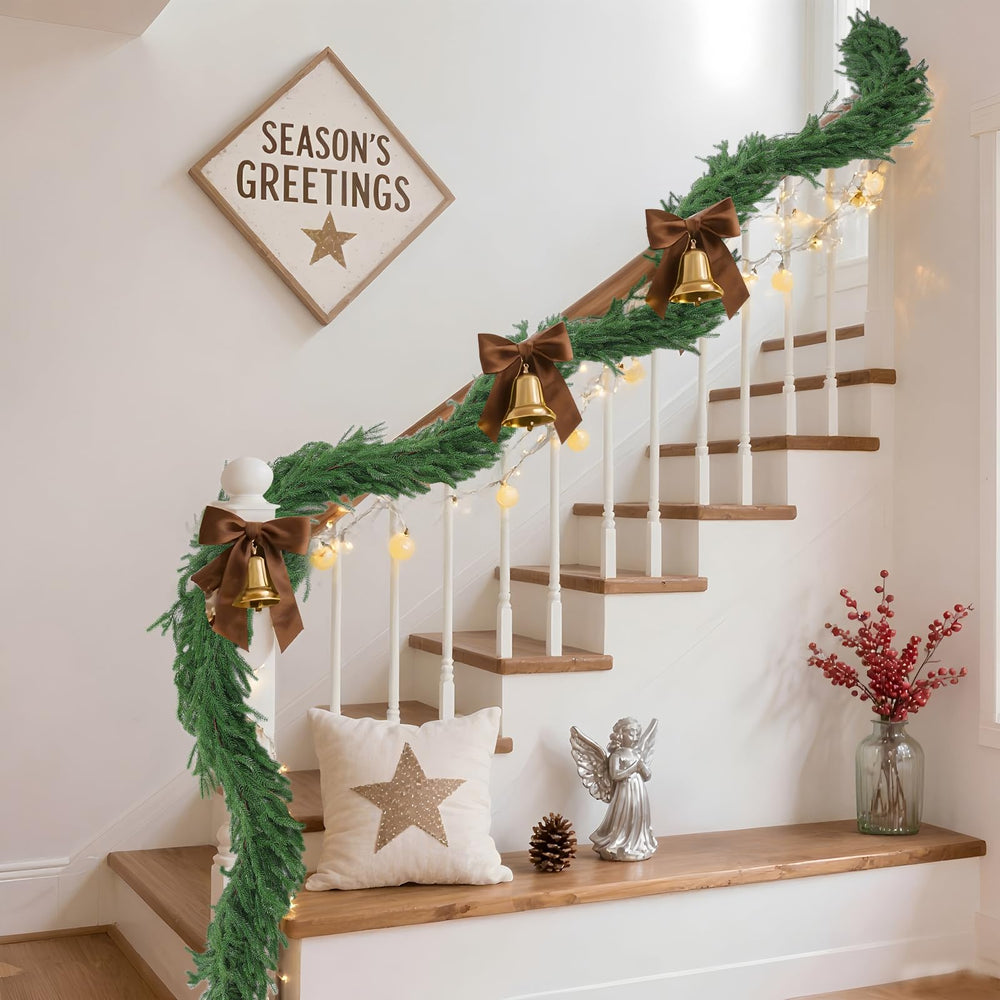 Rowfad guirlande utilisée comme centre de table apportant charme festif