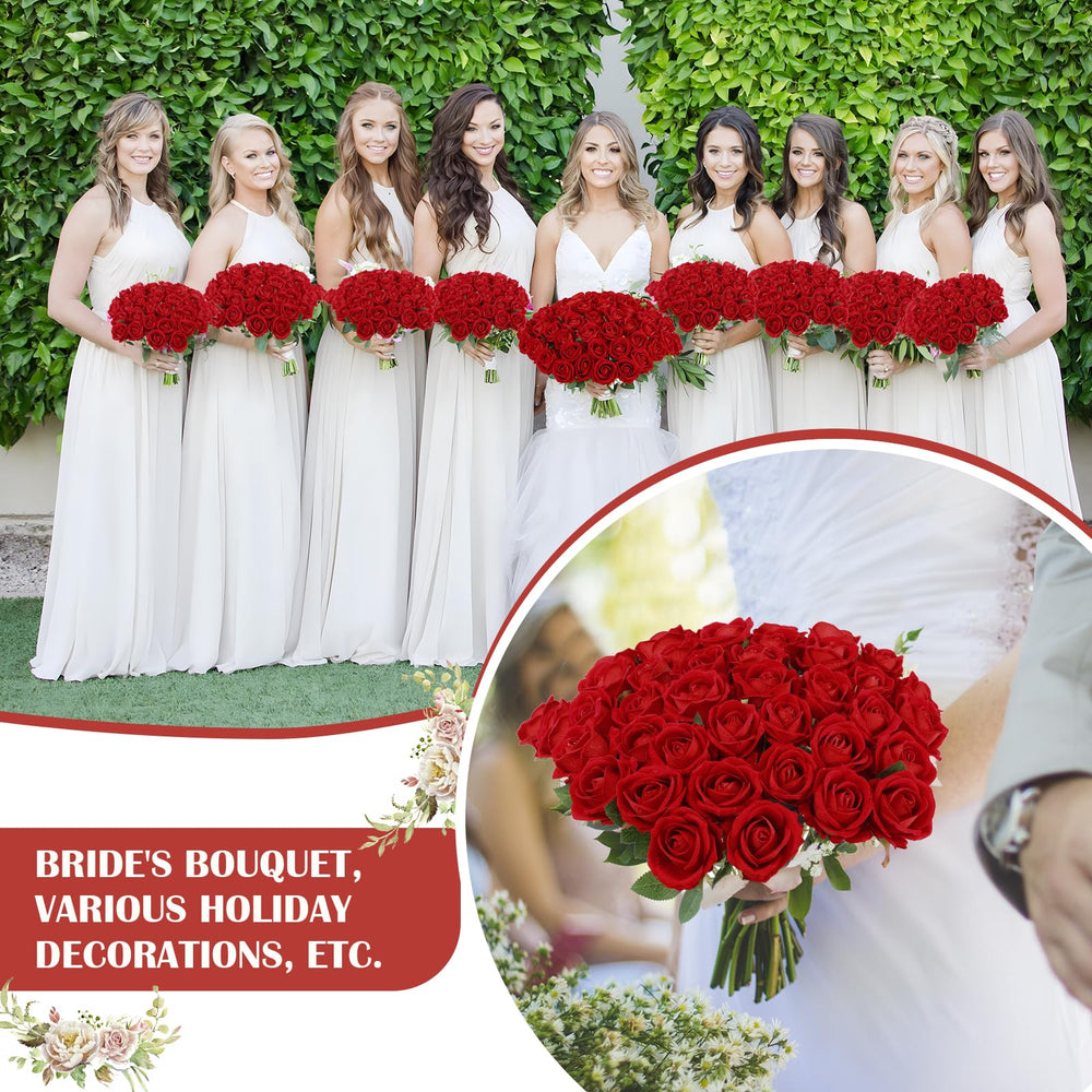 Rowfad bouquet de table rouge apportant une ambiance sophistiquée