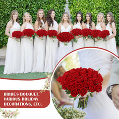 Rowfad bouquet de table rouge apportant une ambiance sophistiquée