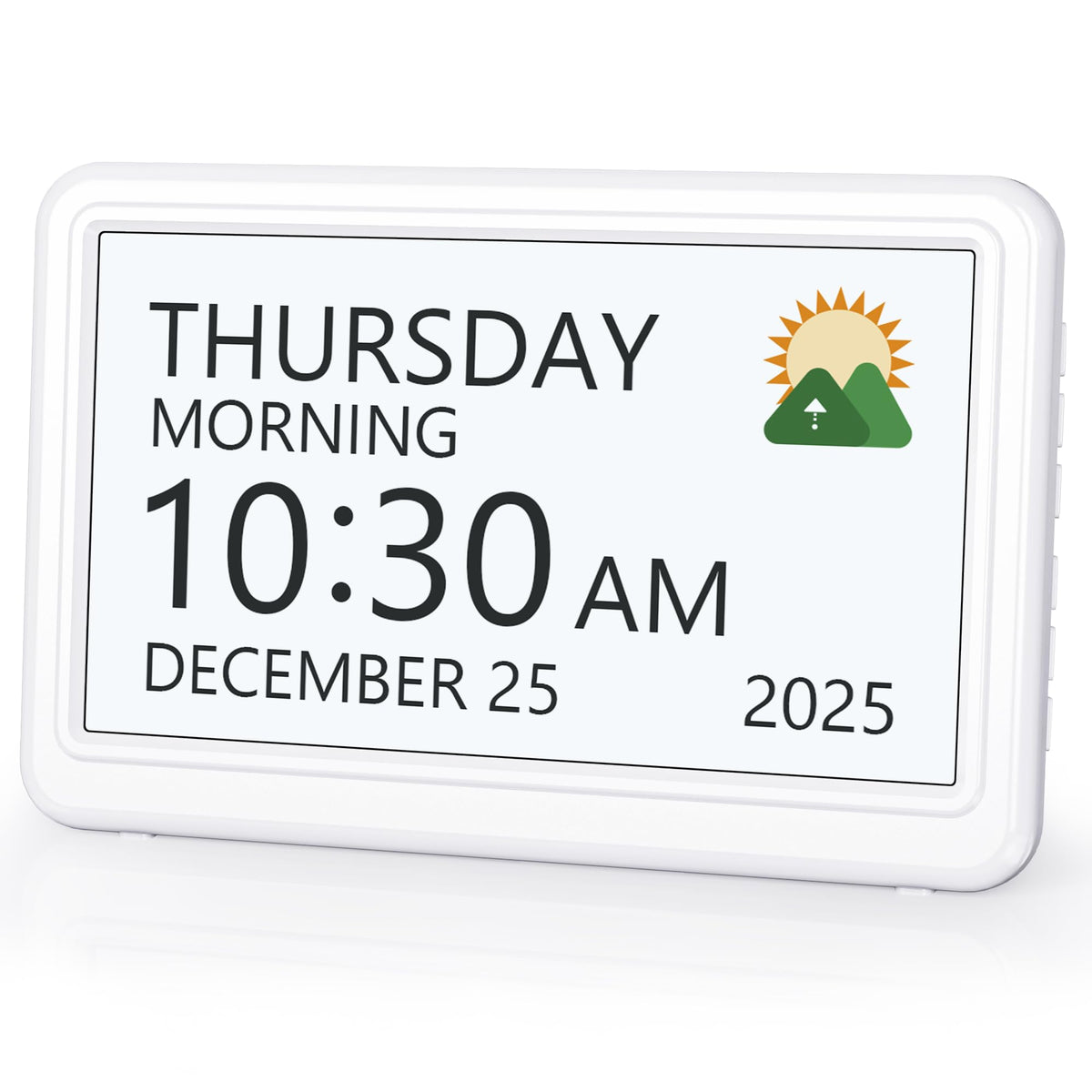 Roxicosly horloge face avant affichage lisible pour seniors