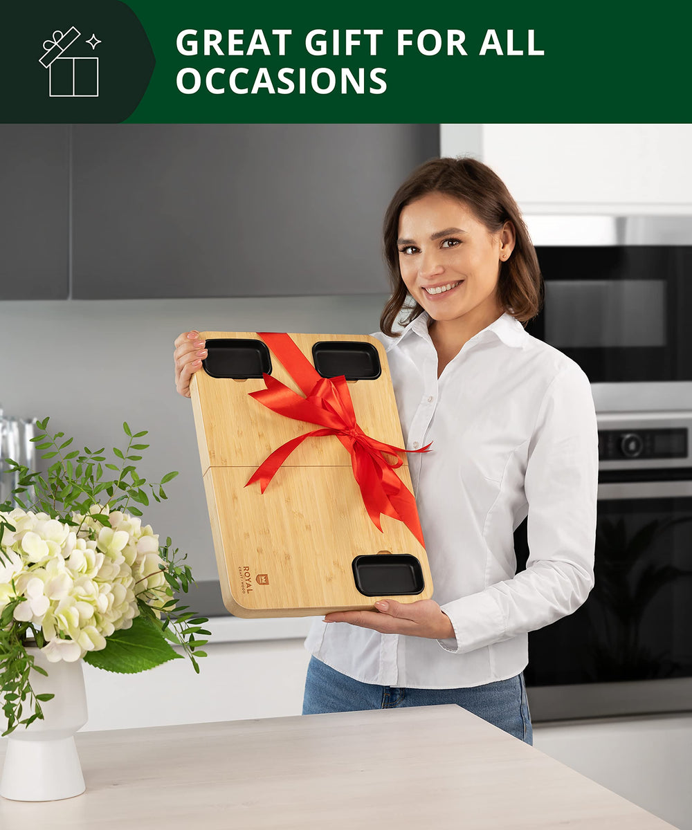 ROYAL CRAFT WOOD comparaison taille avec assiette, échelle claire