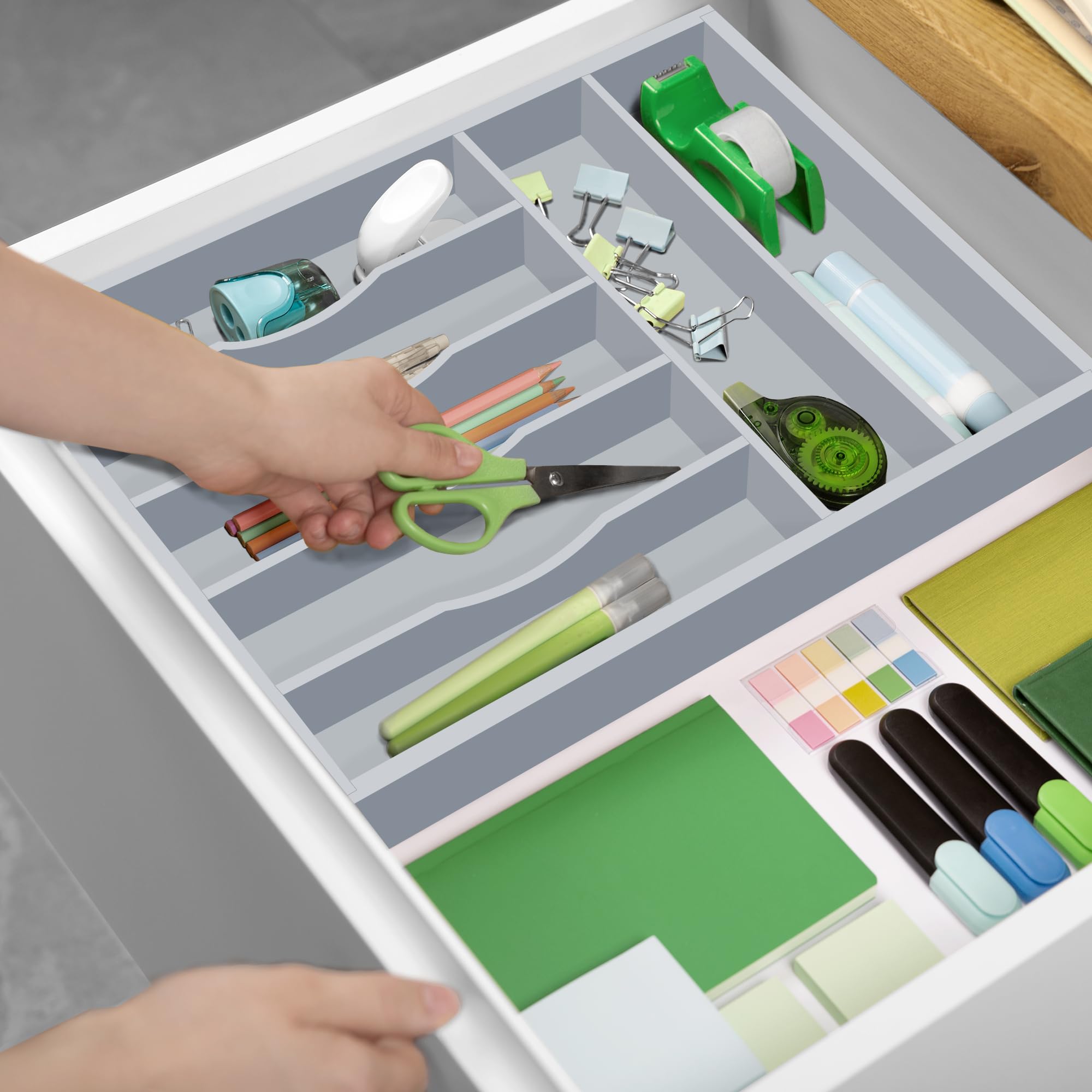 ROYAL CRAFT WOOD en usage dans une cuisine moderne, organisation efficace