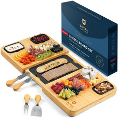 ROYAL CRAFT WOOD face avant du plateau en bambou, présentation élégante