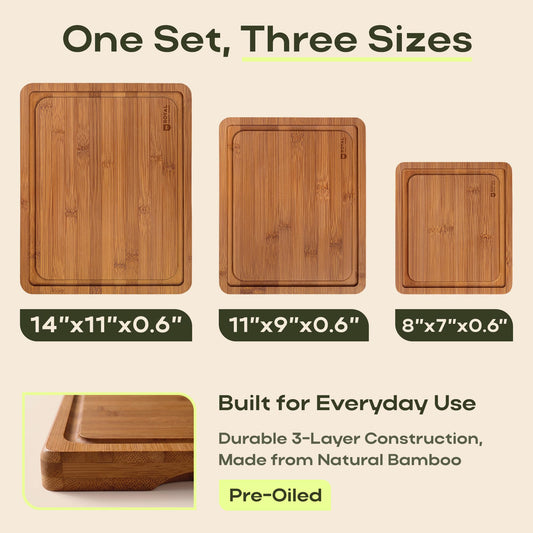 ROYAL CRAFT WOOD gros plan sur la rainure anti-jus pour garder le plan de travail propre