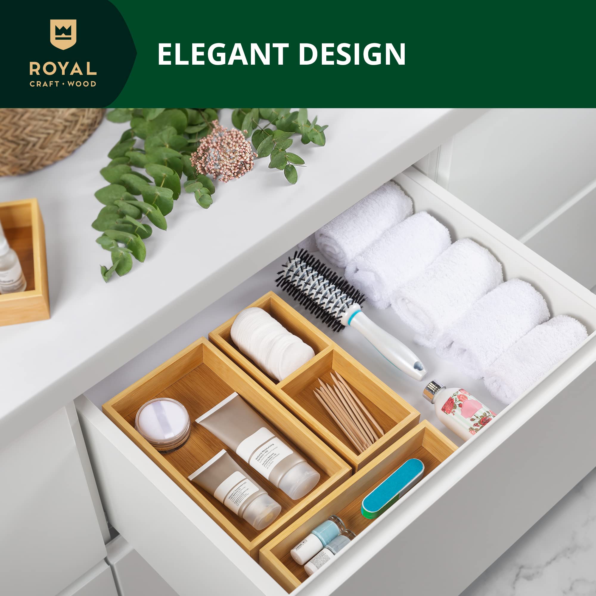 ROYAL CRAFT WOOD rangement cuisine sachets de thé ordonnés