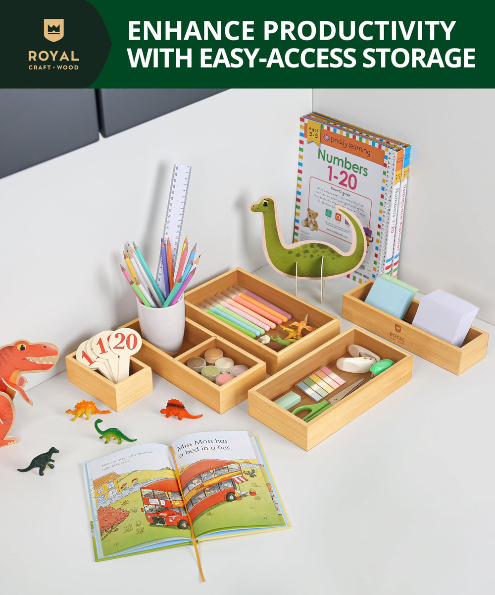 ROYAL CRAFT WOOD utilisé au bureau pour stylos et fournitures, améliore l'ordre