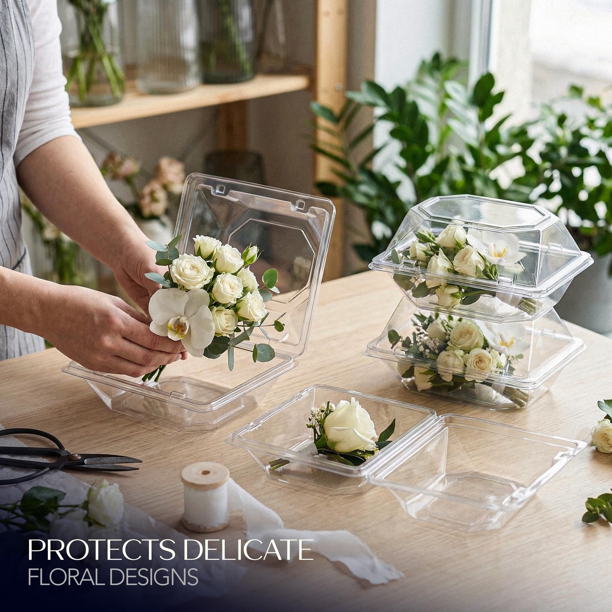 Royal Imports gros plan sur le verrouillage assurant fermeture sûre et protection des fleurs