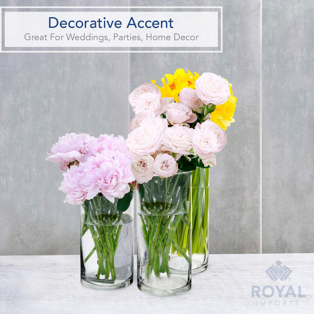 Royal Imports comparaison d'échelle des vases 6", 8", 11" pour choix de taille