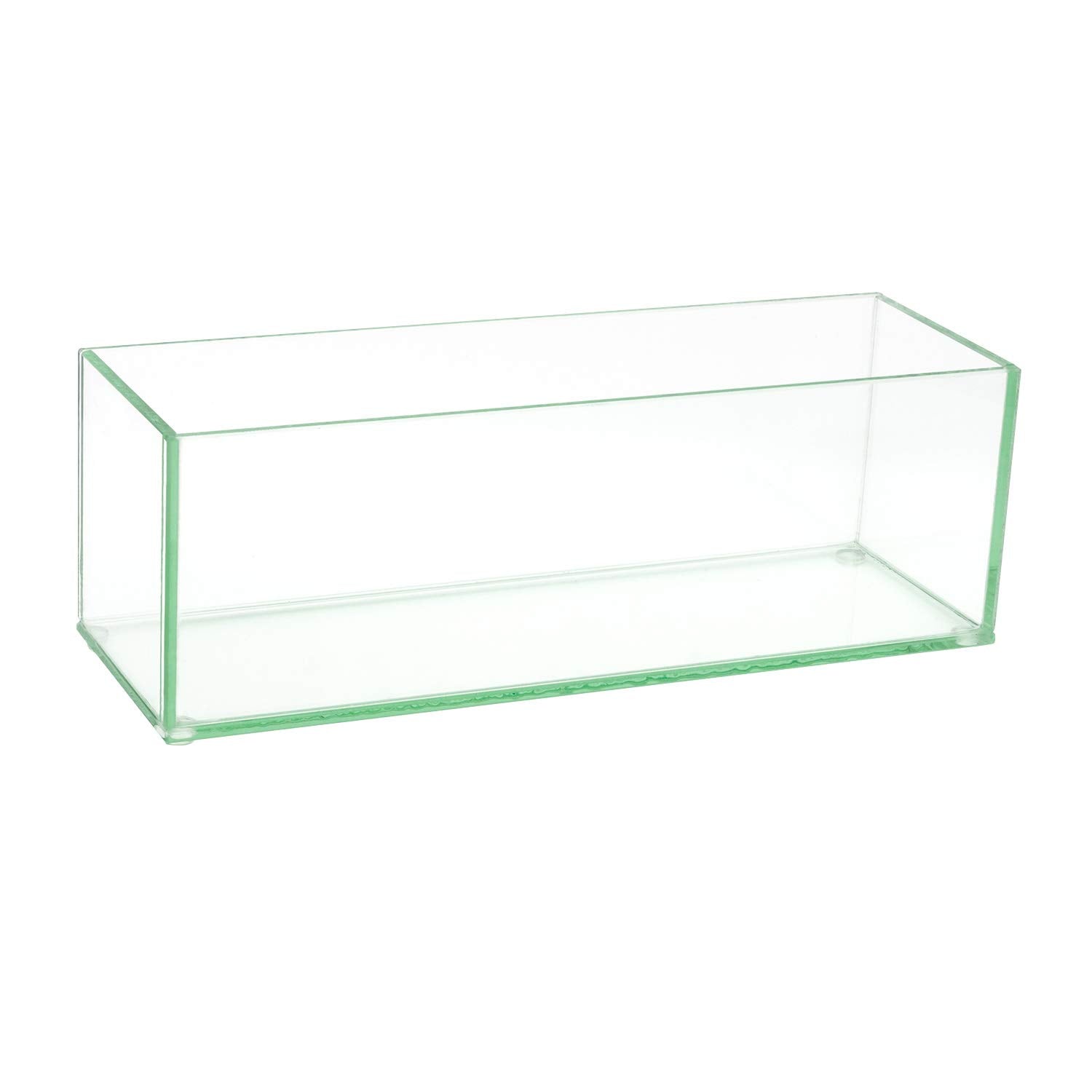 Royal Imports vase rectangle face avant montrant silhouette nette et finition cristal
