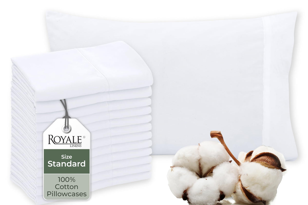 Royale Linens vue avant emballage, garantie qualité hôtelière