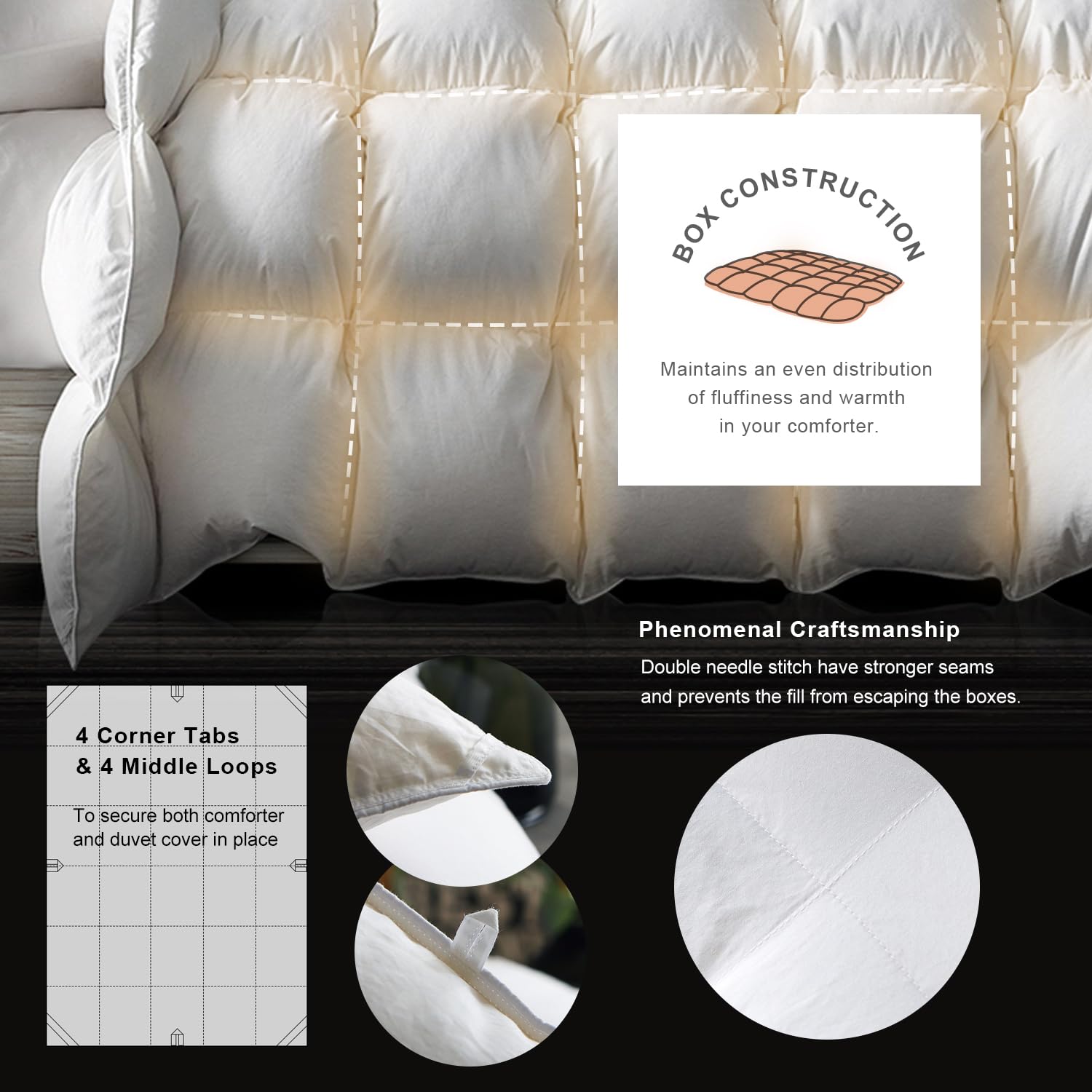 Royoliving attaches d'angle pratiques pour fixer la housse