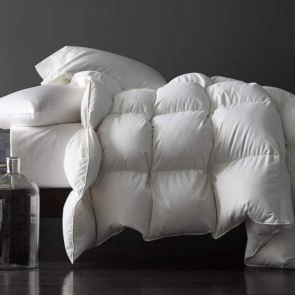 Royoliving couette face avant Queen montrant chaleur et confort