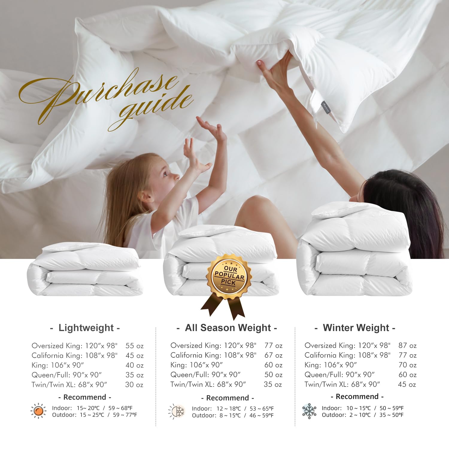 Royoliving housse zippée fournie, rangement hygiénique et transport facile