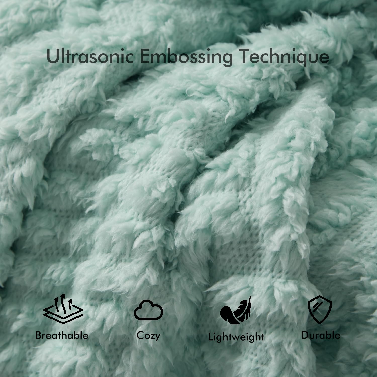 Royoliving zoom matière microfibre montrant douceur et chaleur