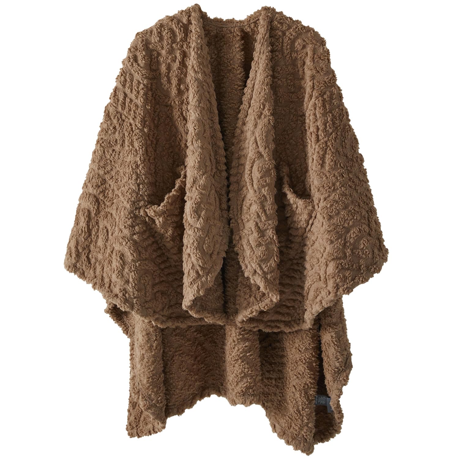 Royoliving vue de face du plaid portable montrant coupe cape et confort