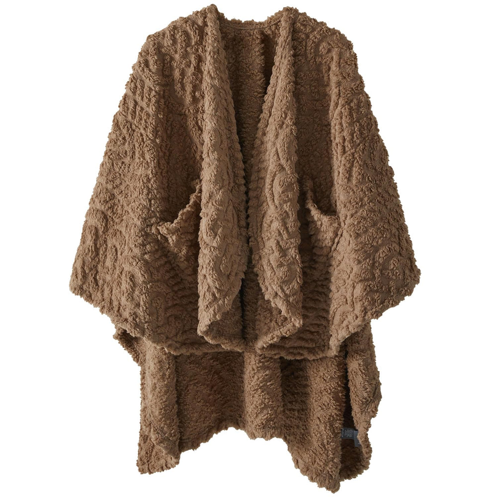 Royoliving vue de face du plaid portable montrant coupe cape et confort
