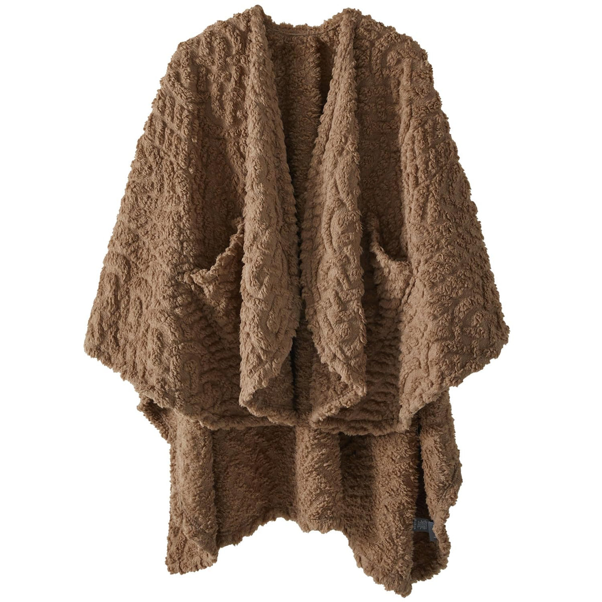 Royoliving vue de face du plaid portable montrant coupe cape et confort