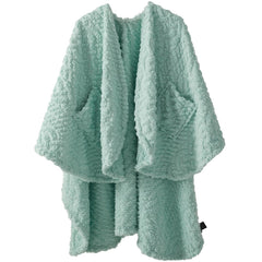 Royoliving plaid portable face montrant coupe cape et style confortable