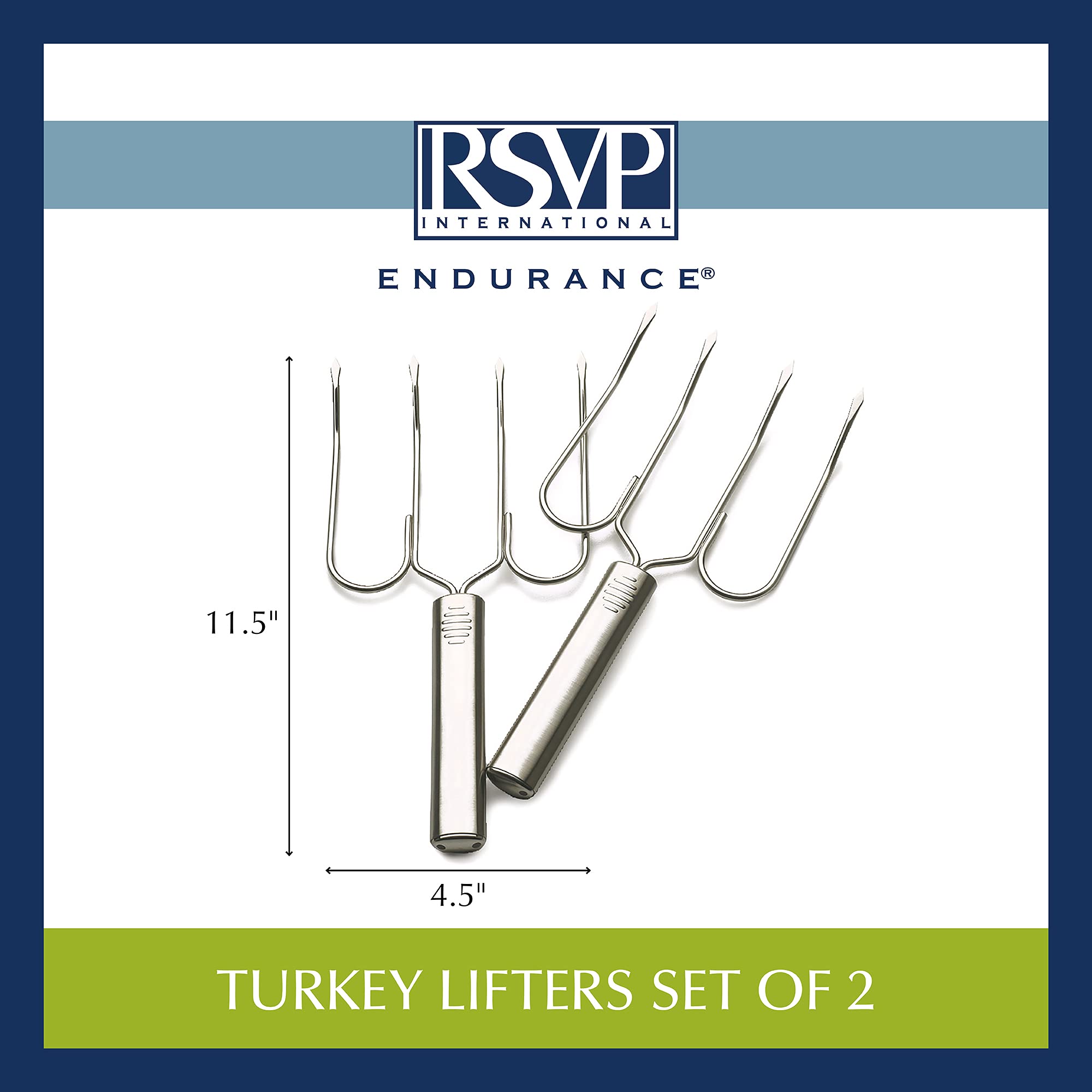 RSVP lifter mettant en valeur l'acier 18/8 durable et hygiénique