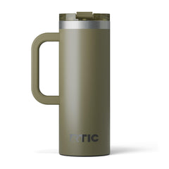 RTIC gobelet 20oz face olive montrant design robuste et finition
