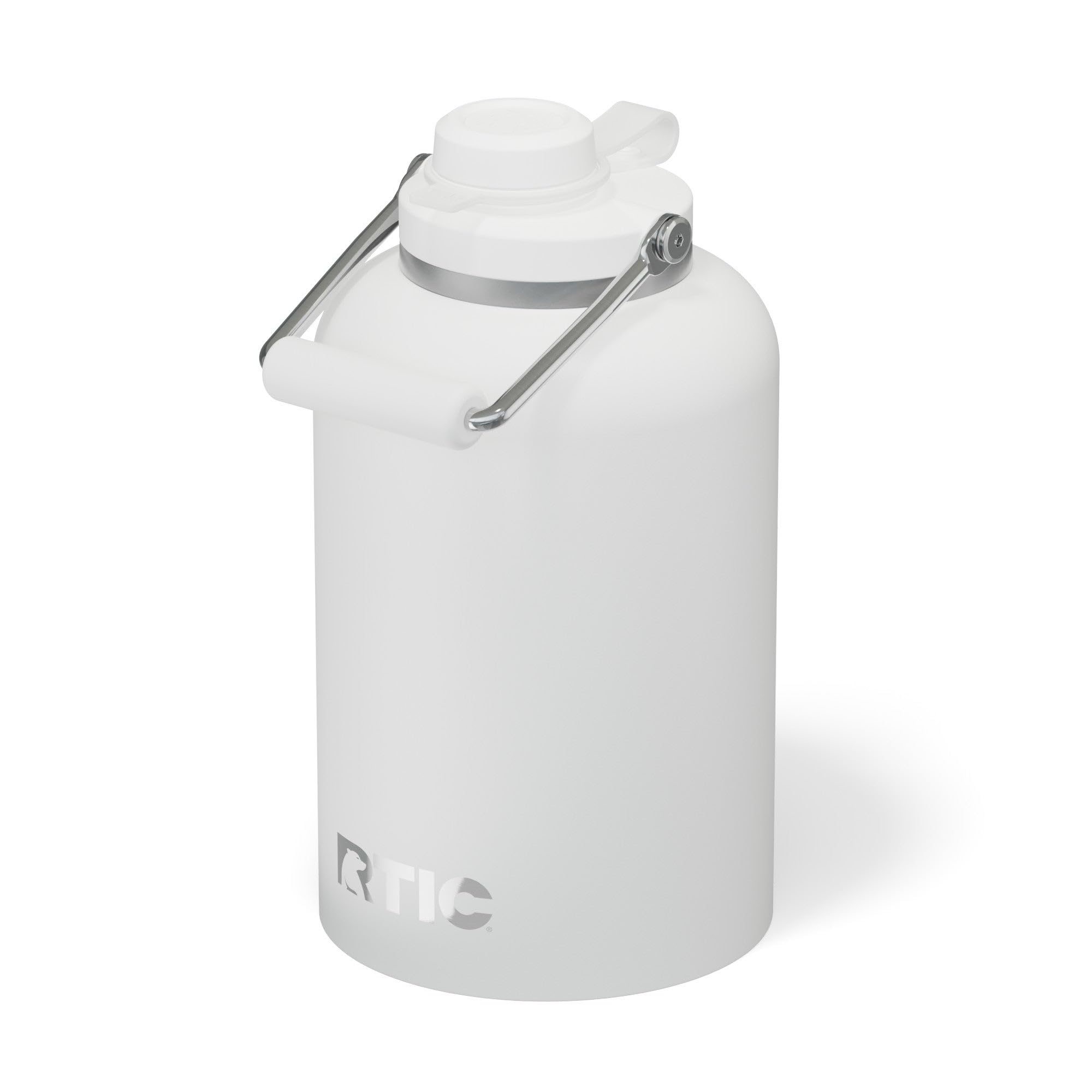 RTIC Outback Jug face avant blanche montrant design robuste et capacité