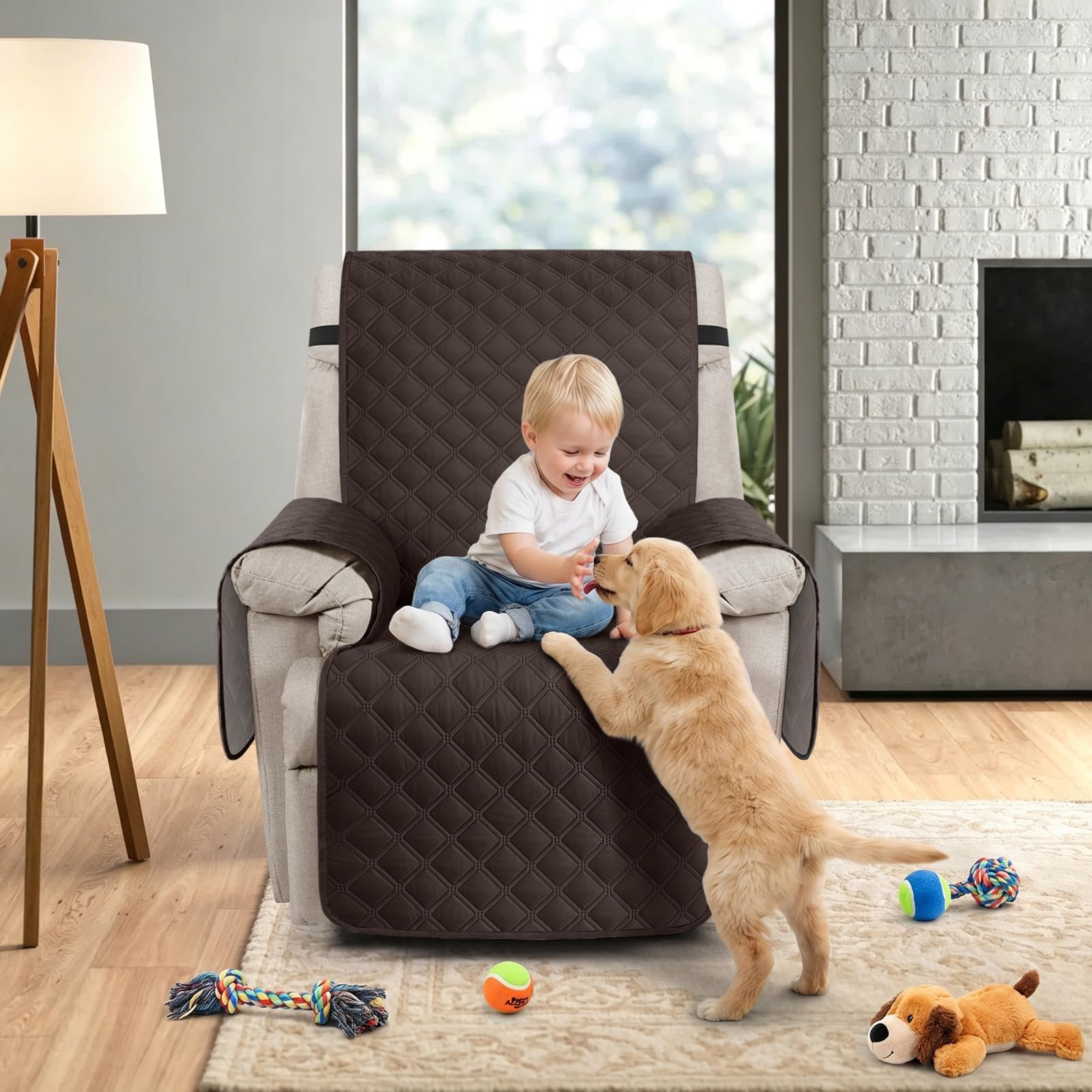 Ruaozz texture tissu chocolat résistante et facile d'entretien