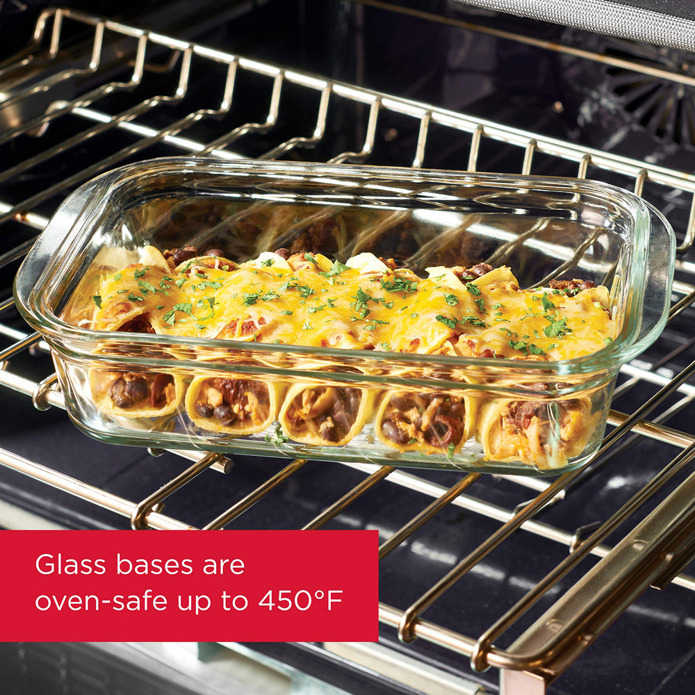 Rubbermaid Brilliance base en verre prête pour le four et service résistant à la chaleur
