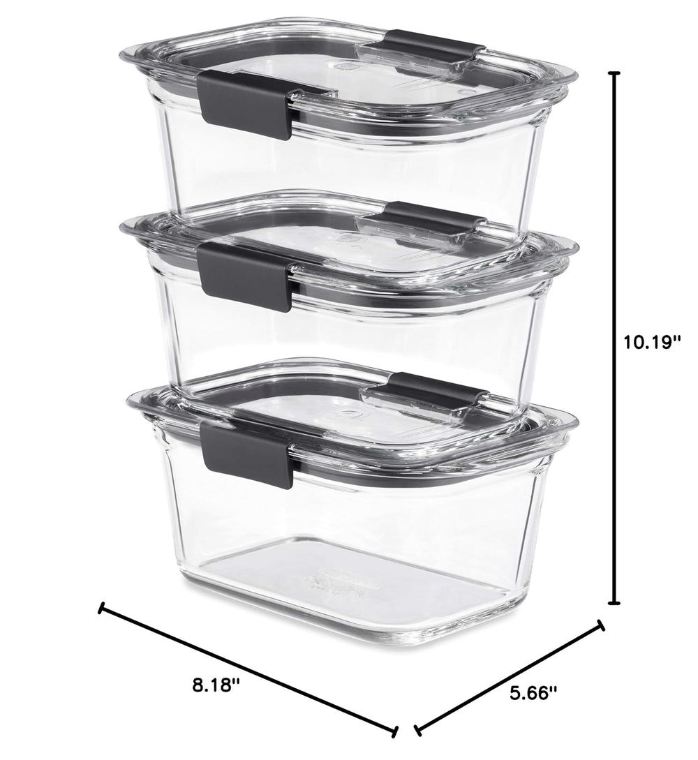 Rubbermaid Brilliance comparaison taille tenue en main pour évaluer capacité et portabilité