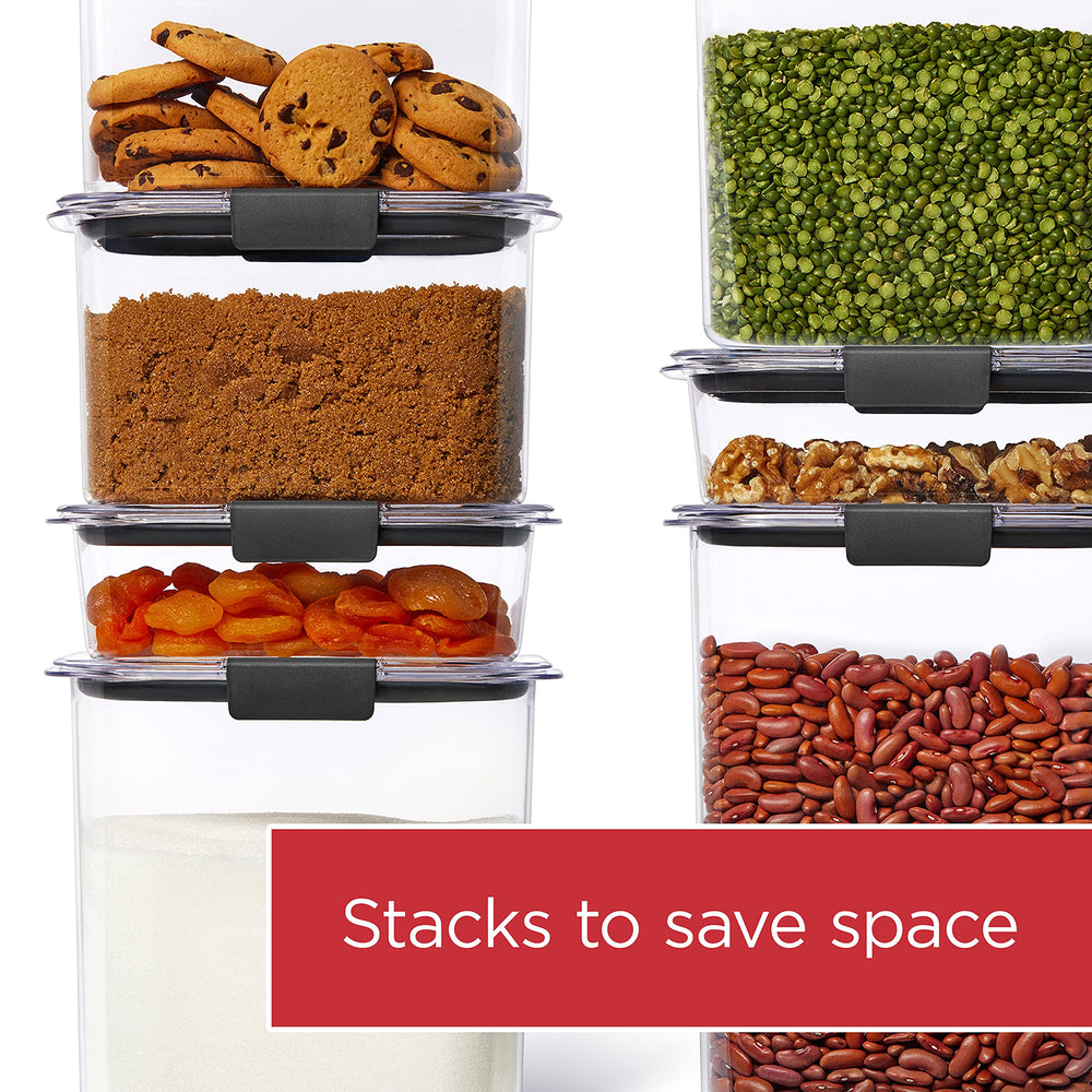 Rubbermaid Brilliance comparaison des tailles illustrant capacités variées