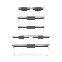 Rubbermaid Brilliance gros plan sur loquet étanche offrant sécurité anti-fuite