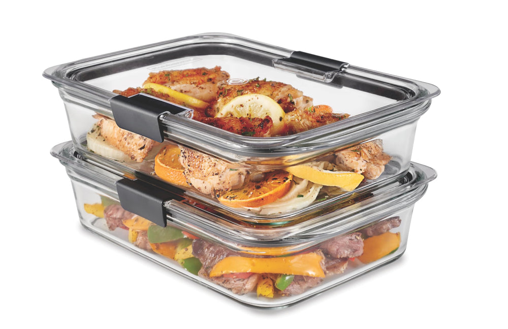Rubbermaid Brilliance face avant montrant étanchéité et transparence
