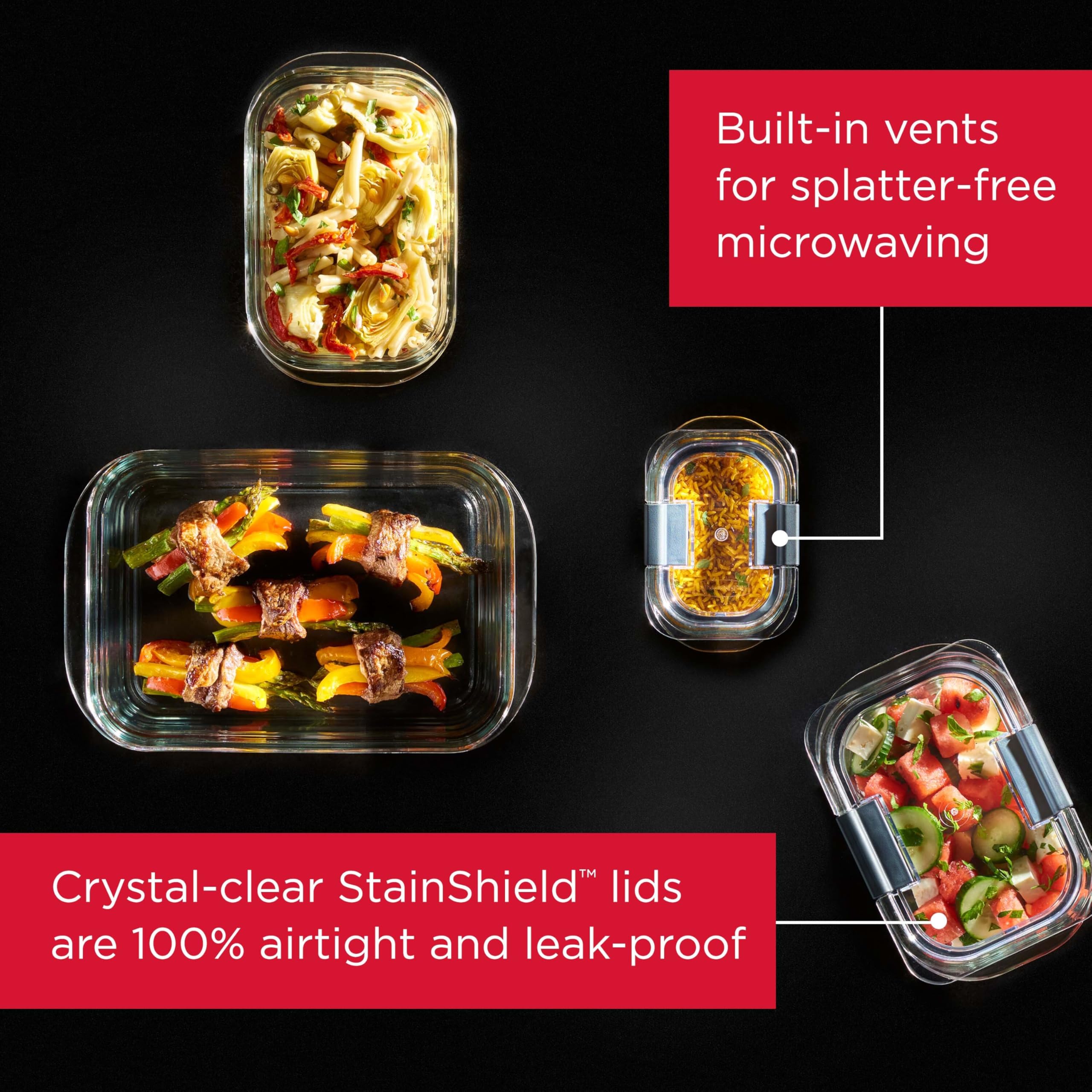 Rubbermaid Brilliance gros plan du couvercle StainShield résistant aux taches