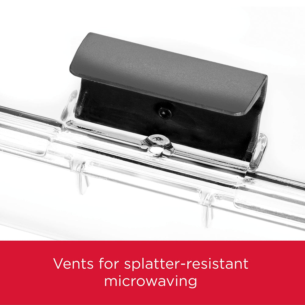 Rubbermaid Brilliance contenant au micro-ondes avec évent ouvert pour réchauffage sûr